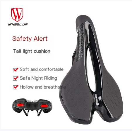 Mountain Bike Saddle with Safety Tail Light Accessories