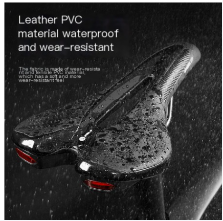 Mountain Bike Saddle with Safety Tail Light Accessories